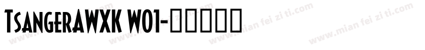 TsangerAWXK W01字体转换